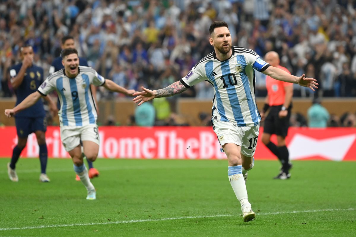 Antonela Roccuzzo la finala Campionatului Mondial, după golul lui Messi