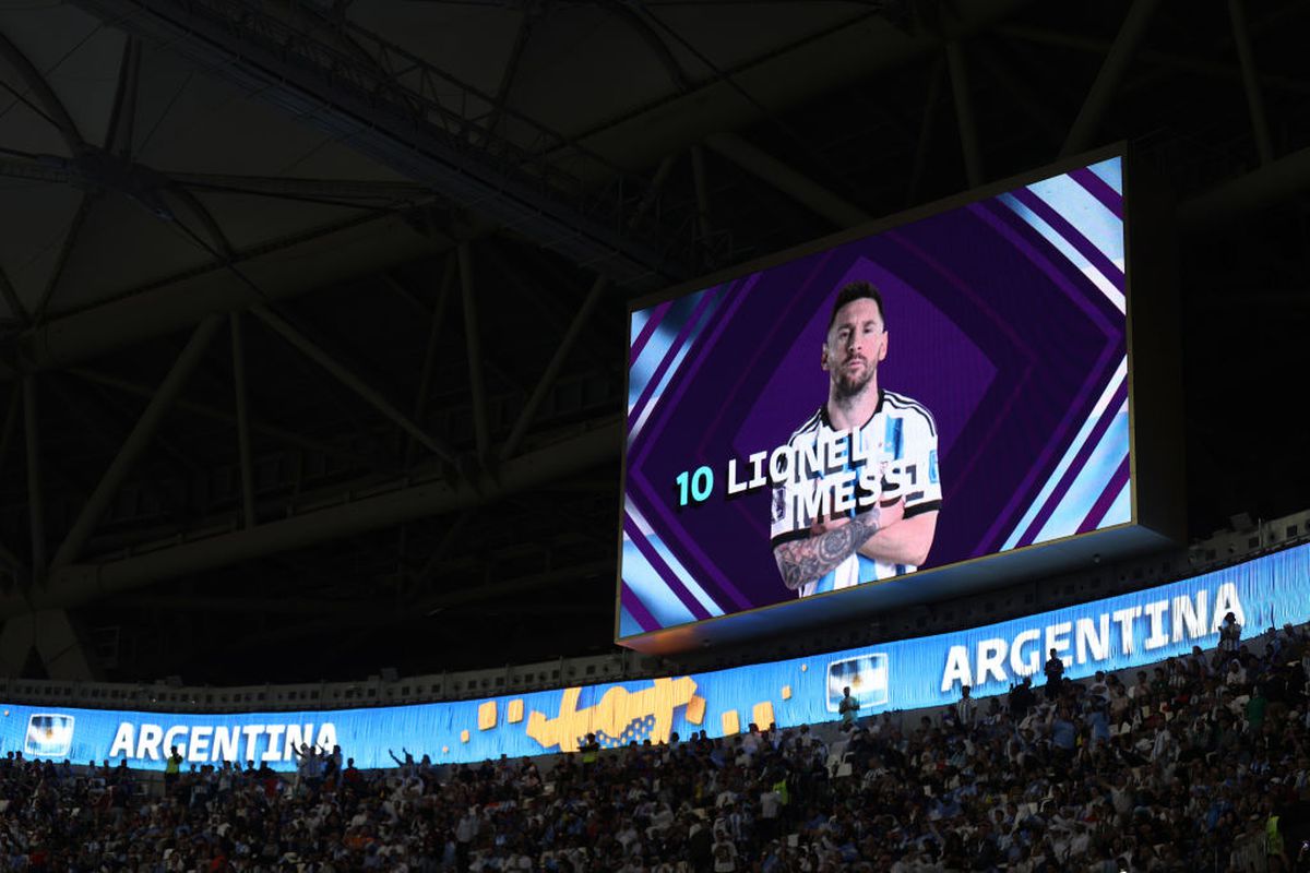 Antonela Roccuzzo la finala Campionatului Mondial, după golul lui Messi