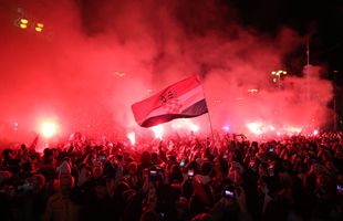 Nebunie la Zagreb » Fanii croați au făcut show pe străzi după victoria din finala mică a Mondialului