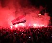 Fanii croați au sărbătorit la Zagreb