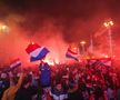 Fanii croați au sărbătorit la Zagreb