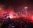 Fanii croați au sărbătorit la Zagreb
