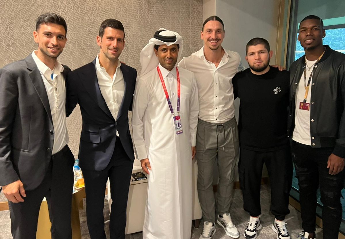 Vedete pe metru pătrat la „oficiala” de pe „Lusail”: Zlatan urmărește meciul alături de Macron, Djokovic și Al-Khelaifi