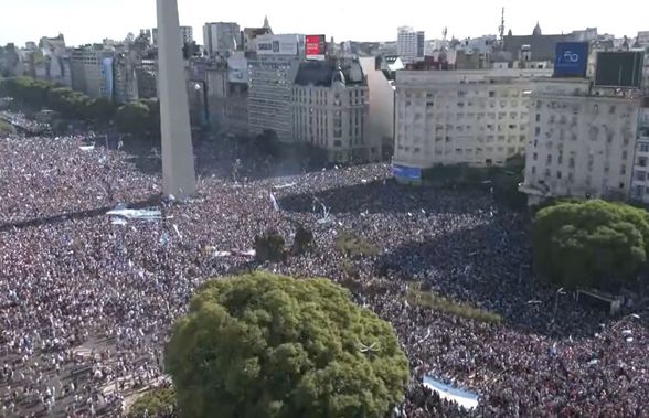Peste 2 milioane de oameni sărbătoresc pe stradă titlul mondial cucerit de Argentina