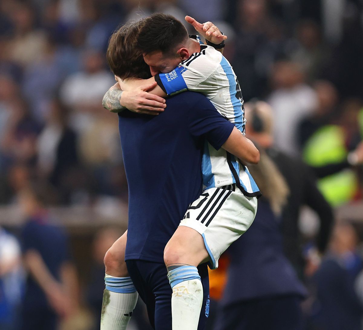 Cele mai tari imagini după Argentina - Franța: ce s-a întâmplat pe teren: bucuria argentinienilor și tristețea „Les Bleus”