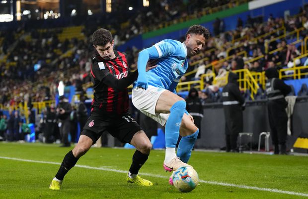 Napoli - AC Milan, prima semifinală a Supercupei Italiei » Deschidere de scor în minutul 39