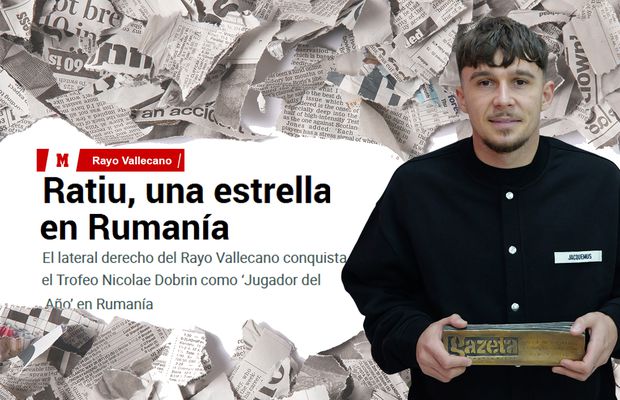 MARCA, după ce Andrei Rațiu a fost ales Fotbalistul Anului în Ancheta GSP: „Cel mai prestigios premiu. Balonul de Aur al României”