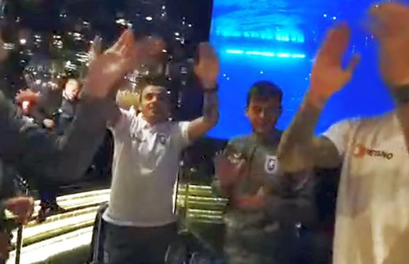 CRAIOVA // VIDEO Dan Nistor a uitat de Dinamo! A stat în capul mesei și a cântat din toată inima imnul Craiovei