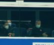 Viitorul - FCSB. Loja oaspeților la pauză / FOTO: Captură @Telekom Sport