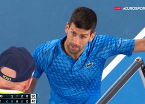 Altă izbucnire! Djokovic a mers direct la arbitru și i-a cerut să-l dea afară din arenă: „E complet beat!” + noi emoții cu accidentarea la picior, Nole a primit tratament la vestiar