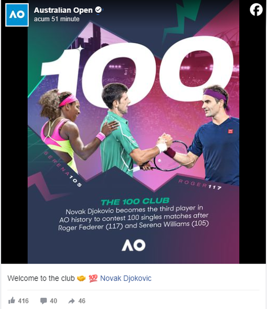 Novak Djokovic jubilează după calificarea în optimile Australian Open: „A fost un meci grozav!”