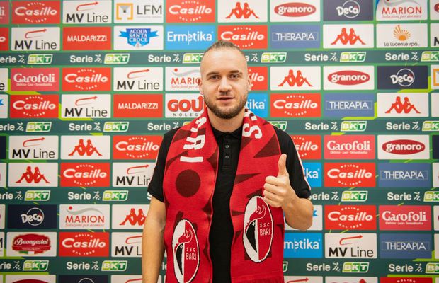 George Pușcaș a ajuns în Bari și a semnat contractul în această seară. De ce a plecat atacantul român de la Genoa! + Primele declarații pe aeroport