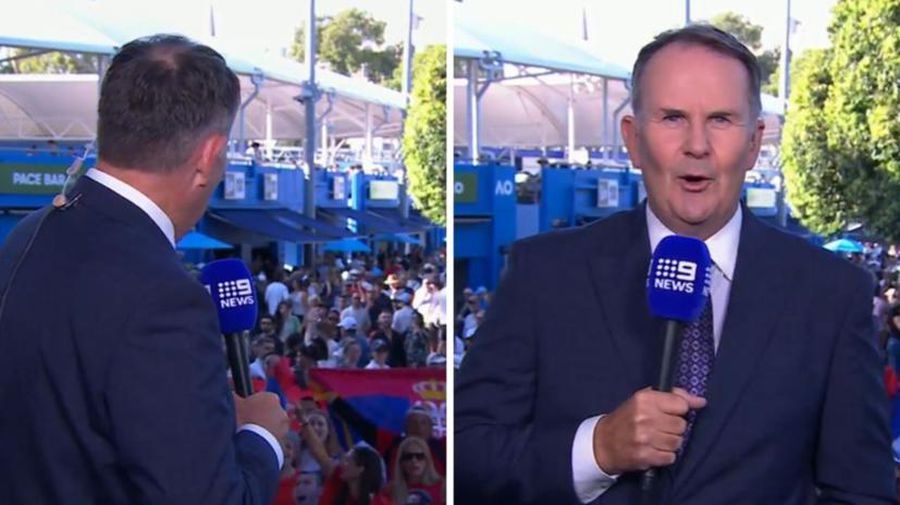 Reporterul Tony Jones Foto: Captura tv Care au fost cuvintele care au stârnit furia lui Novak Djokovic la Melbourne: „E supraestimat, un expirat!” + Reporterul veteran nu e străin de controverse