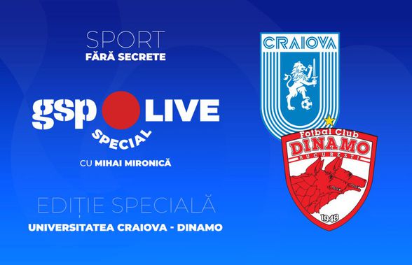 Universitatea Craiova - Dinamo » E derby și în studio! Analizăm meciul cu Florin Matache și Pavel Badea la GSP Live Special