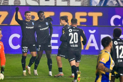 Steven Nsimba a dat o „dublă” în două minute cu Petrolul/ foto Ionuț Iordache (GSP)