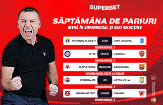 Start săptămânii de pariuri, doar în SuperSocial