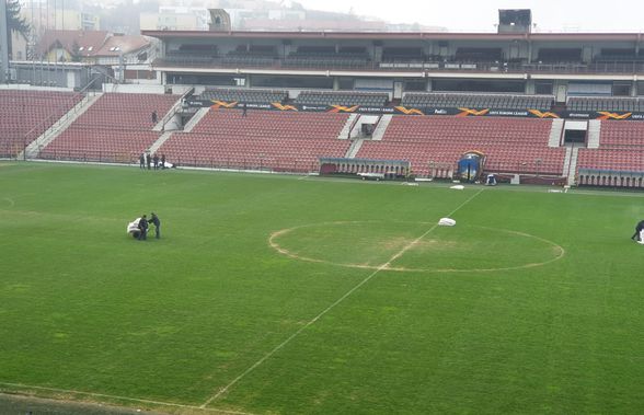 CFR Cluj - Sevilla // FOTO EXCLUSIV Clujenii au protejat gazonul pentru duelul cu spaniolii » Cum arată acum terenul