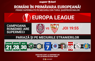 Prinzi superbilete pe meciurile campioanei României și tricoloriilor din Europa League?