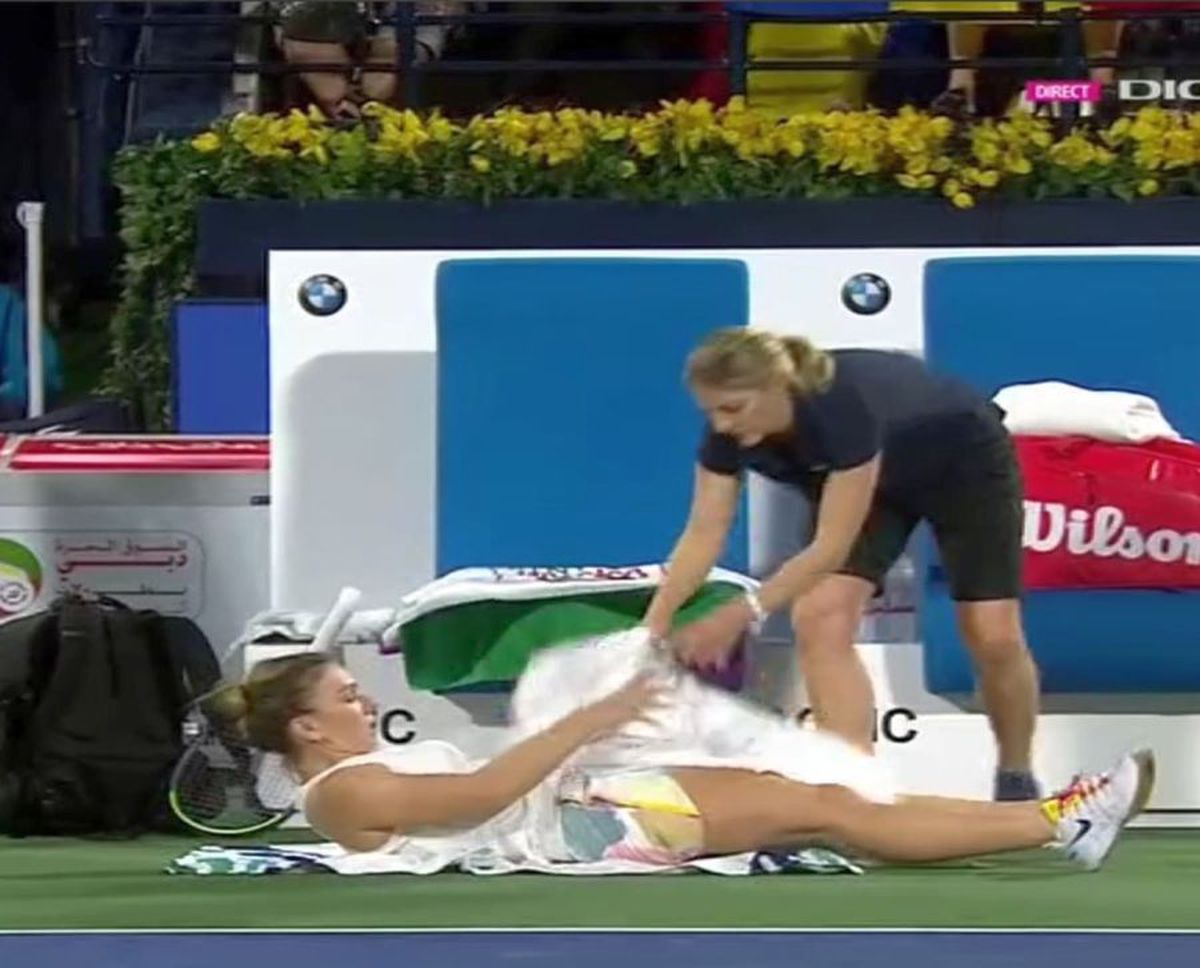 SIMONA HALEP - ONS JABEUR // FOTO Halep, probleme medicale la Dubai