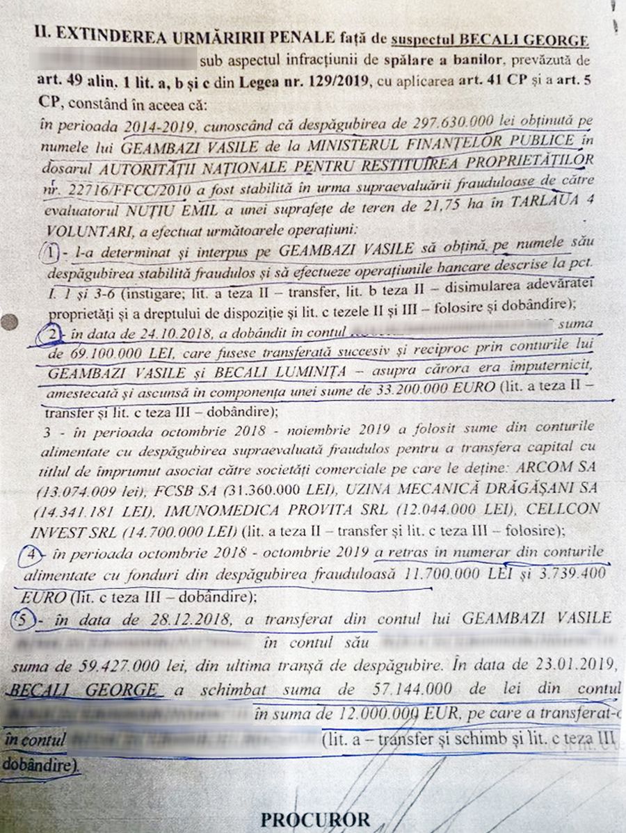 Documentul care aruncă în aer fotbalul românesc! DNA: „Gigi Becali a finanțat FCSB cu bani din despăgubirea frauduloasă!