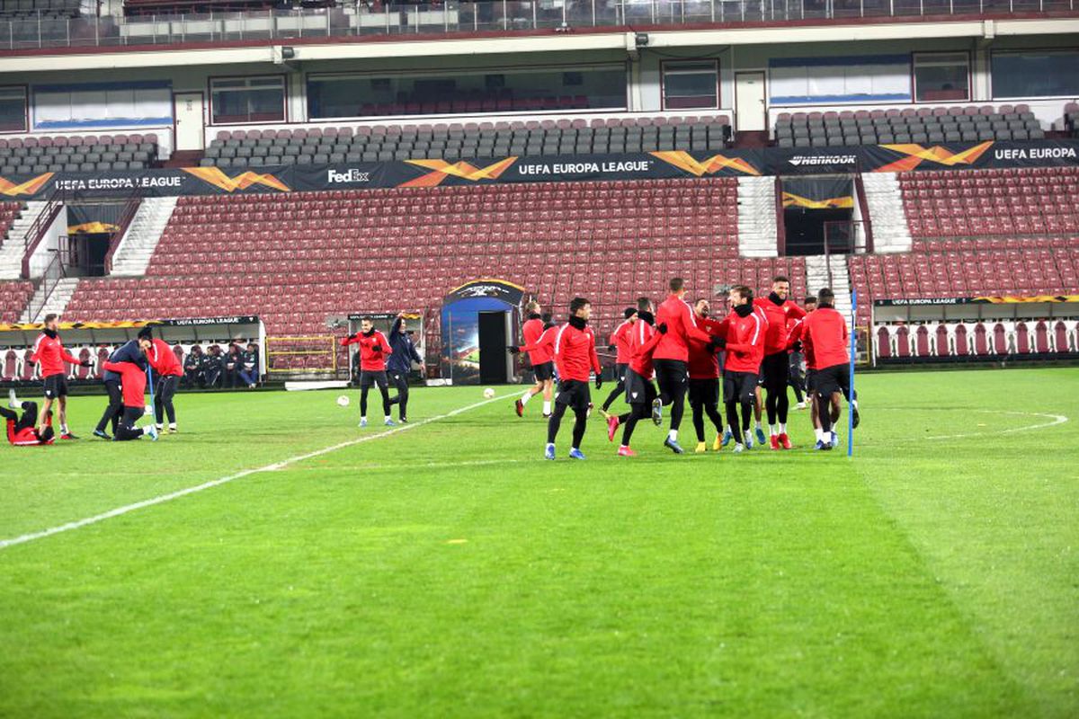 CFR CLUJ - FC SEVILLA // Antrenamentul oficial al andaluzilor
