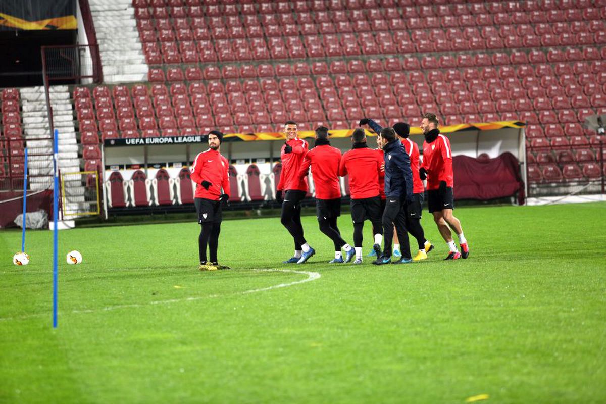 CFR CLUJ - FC SEVILLA // Antrenamentul oficial al andaluzilor