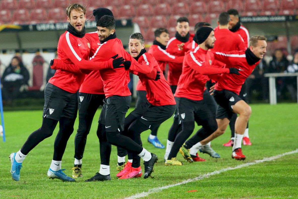 CFR CLUJ - FC SEVILLA // VIDEO+FOTO Caterincă și supercalitate » Ce s-a întâmplat la antrenamentul oficial al andaluzilor