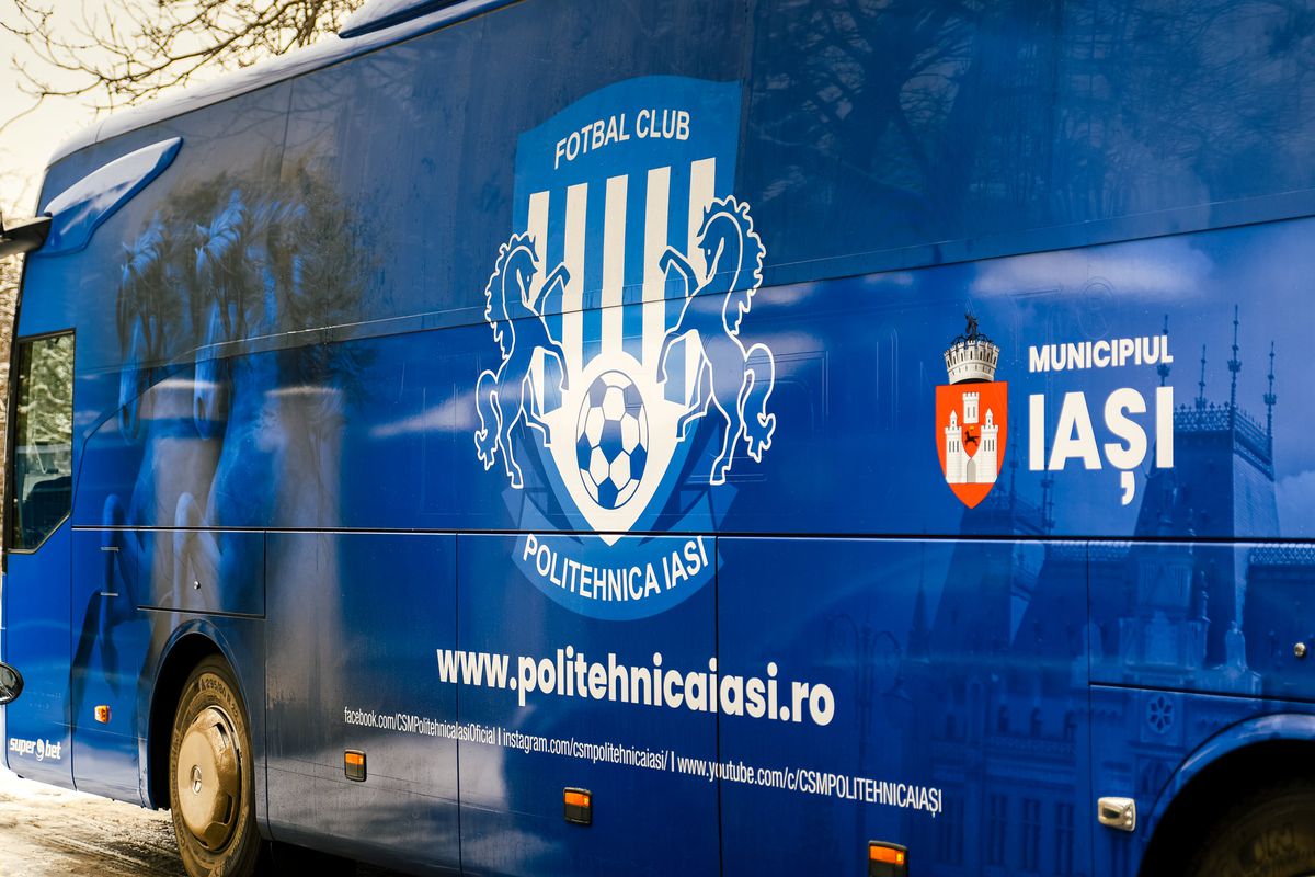 Autocar Poli Iași / FOTO: Facebook @CSMPolitehnicaIasiOficial