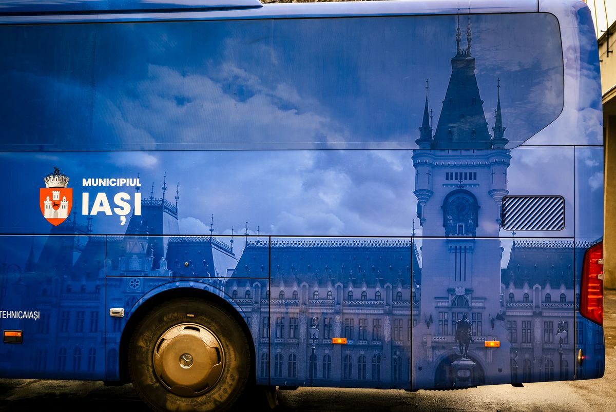 Autocar Poli Iași / FOTO: Facebook @CSMPolitehnicaIasiOficial