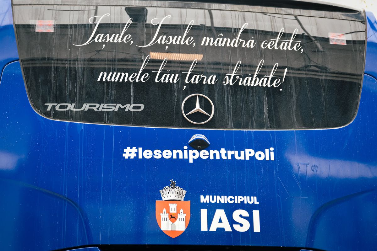 Autocar Poli Iași / FOTO: Facebook @CSMPolitehnicaIasiOficial