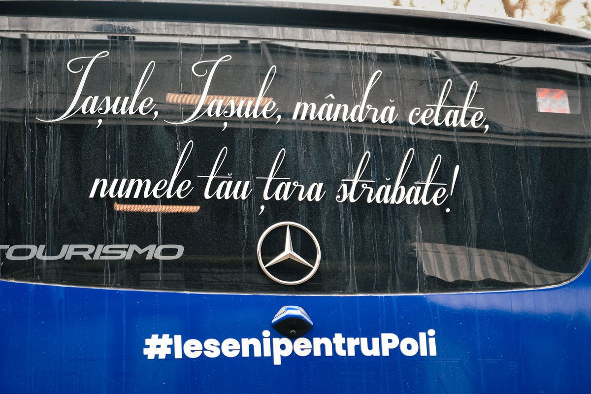 Autocar Poli Iași / FOTO: Facebook @CSMPolitehnicaIasiOficial