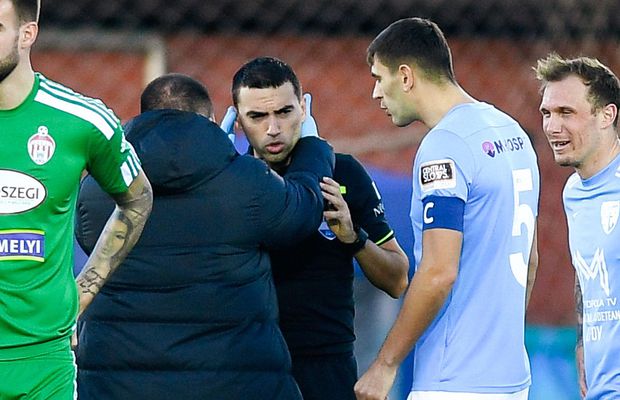 Hațegan, lovit de un jucător în FC Voluntari - Sepsi » Ce s-a întâmplat