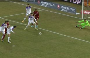 Ciprian Deac, gol straniu în al doilea minut din CFR Cluj - FC Argeș » Bâlbâieli în lanț ale apărătorilor