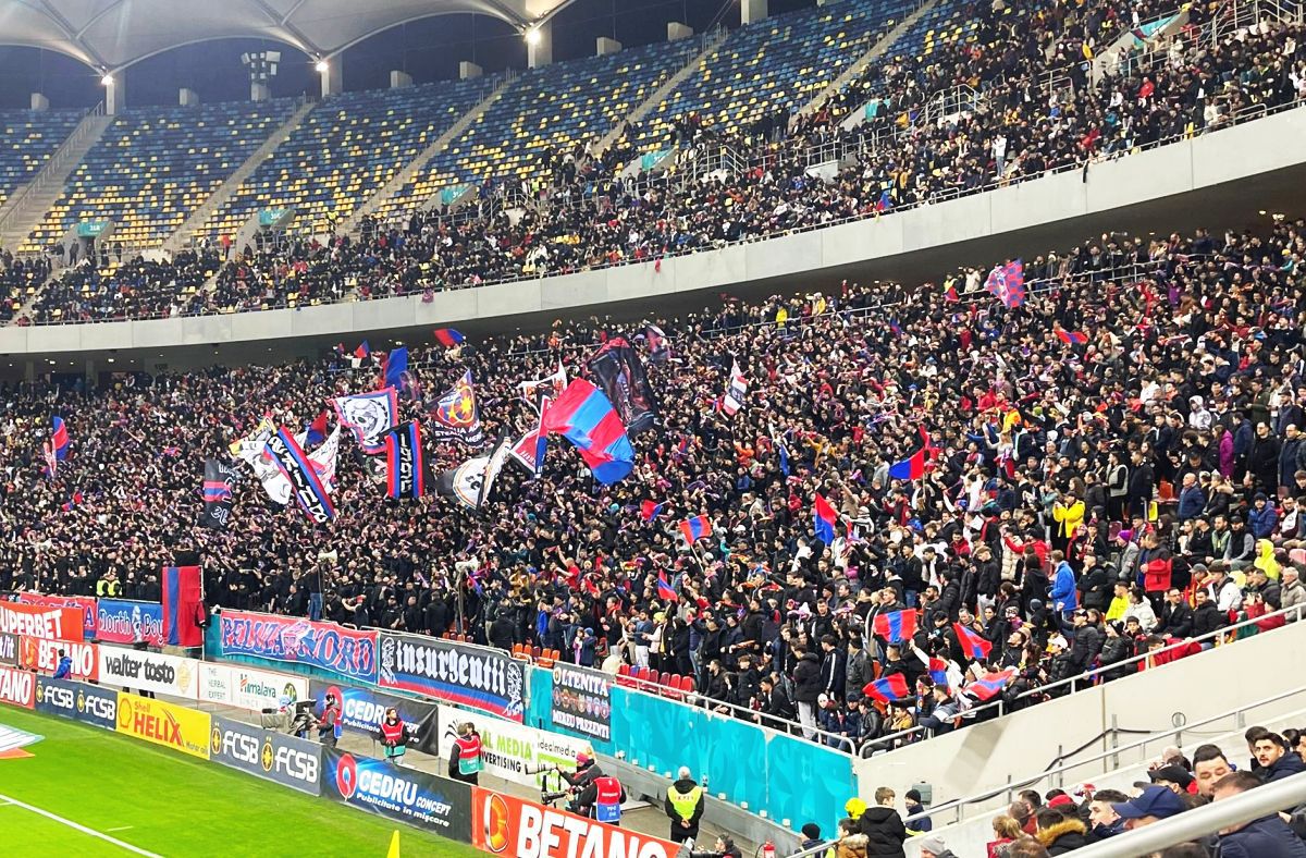 „Așa e la Craiova”, așa e și la București » Peste 23.000 de fani au făcut show pe Arena Națională la FCSB - Universitatea Craiova