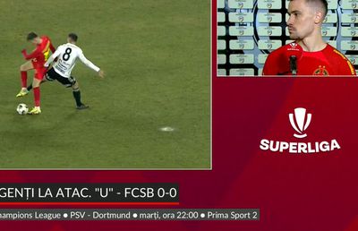 Olaru a văzut faza controversată în direct la interviu: „A fost penalty” + Lacrimi de frustrare după meci