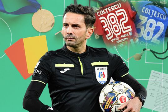 Sebastian Colțescu la meciul 382 în Liga 1 FOTOMONTAJ GSP