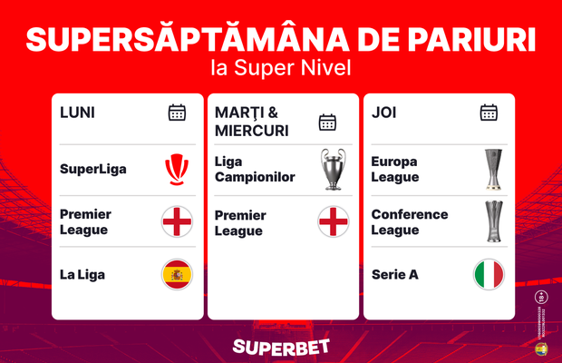 Ce îți pregătește Supersăptămâna de pariuri