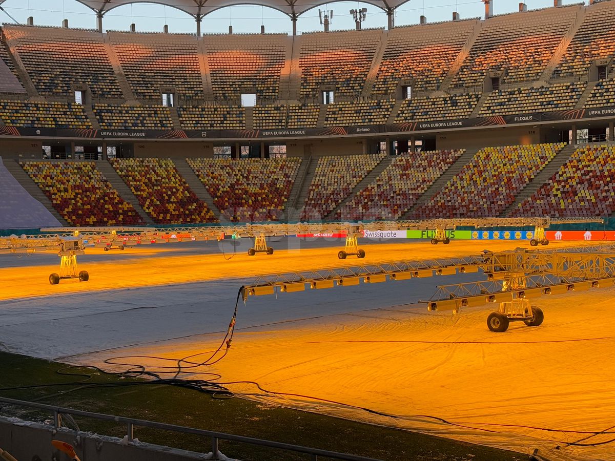 Suporterii FCSB l-au ascultat pe Mihai Stoica » Imaginile serii, pe Arena Națională: câți au venit la deszăpezire