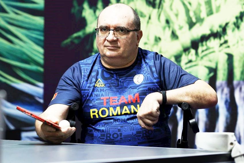 Florin Milciu (56 de ani) este descoperitorul și primul antrenor al Cameliei Ciripan, medaliata cu bronz paralimpic la Paris 2024, Foto: Cristi Preda