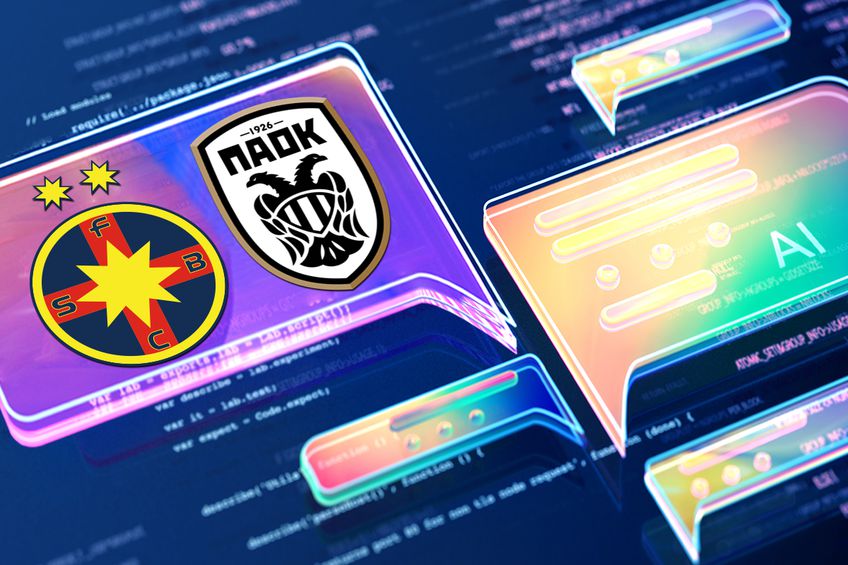ChatGPT a dat verdictul înainte de FCSB - PAOK / Fotomontaj Diana Vasilescu (GSP)