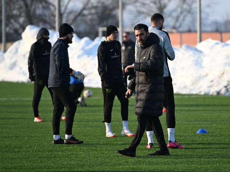 Imagini de la antrenamentul oficial al FCSB înainte de meciul cu PAOK:Sursă foto: Facebook FCSB