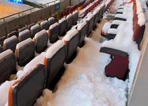 De aici se pornește: cum arăta Arena Națională înaintea sosirii voluntarilor chemați de FCSB la deszăpezire