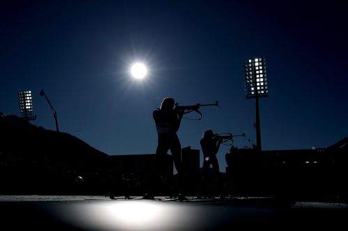 Imagine de la tragere la biatlon la Anterselva FOTO Guliver/GettyImages