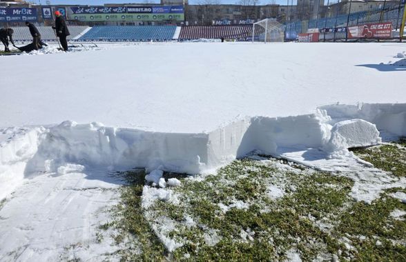Clubul din Superliga, sub zăpadă! Își cheamă fanii cu lopata la stadion cu o zi înaintea „finalei”