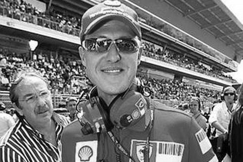 „Miki” Alexandrescu, alături de Michael Schumacher, înaintea unui Mare Premiu