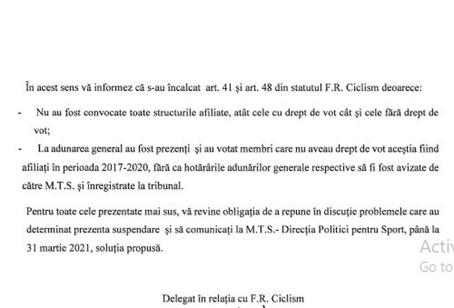 EXCLUSIV Alegerile de la Federația Română de Ciclism au fost invalidate! Eduard Novak: „Era dezordine în lista cluburilor”