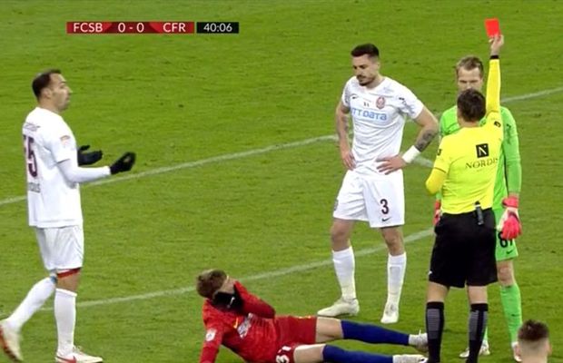 FOTO » Arlauskis, „ROȘU” direct în FCSB - CFR Cluj