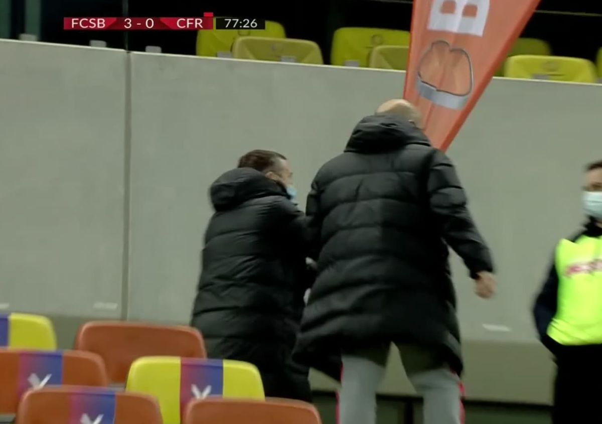 FOTO. MM Stoica s-a dezlănțuit în tribune! Imagini spectaculoase de la FCSB - CFR