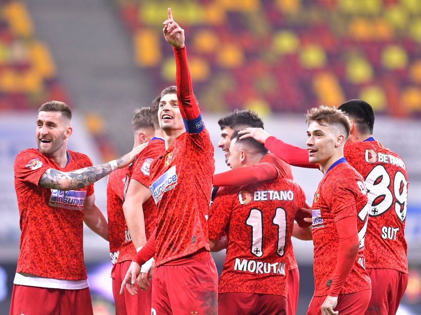 FCSB a învins-o pe CFR Cluj, scor 3-0, în derby-ul finalului de sezon regulat din Liga 1.