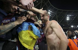 Televiziunea rusă a înlocuit imaginile cu steagurile Ucrainei pe transmisiunea live! Ce a apărut după golul marcat de Yarmolenko în West Ham - Sevilla, din Europa League